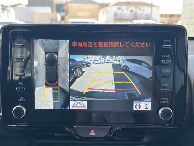 トヨタ ヤリスクロス ハイブリッド Z 神奈川県 2023(令5)年 1.4万km ブラックマイカ ワンオーナー/純正ディスプレイオーディオ＋ナビ/(AM/FM/USB/BT/Miracast)/全方位カメラ/レーダークルーズコントロール/衝突被害軽減ブレーキ/レーンキープアシスト/ブラインドスポットモニター/オートハイビーム/ハーフレザーシート/D席パワーシート/D/N席シートヒーター/ステアリングヒーター/パワーバックドア/ビルトインETC/前後ドライブレコーダー/オートライト/純正フロアマット/純正ドアバイザー/ISOFIX/スペアキー×1/保証書/取扱説明書