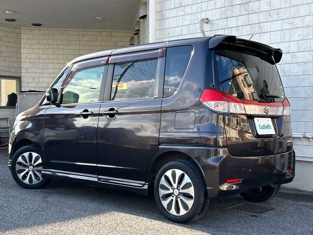 スズキ ソリオ S DJE ブレーキSⅡ 神奈川県 2014(平26)年 6.4万km アーバンブラウンパールメタリック ワンオーナー/純正ナビ/（CD/DVD/FM/AM/SD/USB/AUX/BT/ワンセグTV)/バックカメラ/前後ドライブレコーダー/ETC/クルーズコントロール/両側パワースライドドア/アイドリングストップ/横滑り防止装置/衝突軽減システム/盗難防止装置/ABS/純正フロアマット/純正アルミホイール/純正ドアバイザー/ISOFIX/フォグランプ/オートライト/電動格納ミラー/スペアキー×１/保証書/取扱説明書