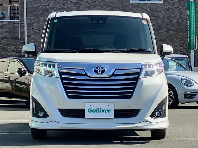 トヨタ ルーミー カスタムG 静岡県 2020(令2)年 5.1万km パールホワイトⅢ 純正ナビ(Cd/DVD/BT/フルセグ)/全方位カメラ/ETC2.0/D席N席シートヒーター/エンジンスタートボタン/両側パワースライドドア/パワーステアリング/パワーウィンドウ/アイドリングストップ/オートエアコン/スマートキー/スペアキー１本/クルーズコントロール/純正フロアマット/ウォークスルー/布シート/純正アルミホイール/ABS/横滑り防止装置/コーナーセンサー前後/レーンキープアシスト/オートライト/オートマチックハイビーム/LEDヘッドライト/Wエアバッグ/衝突軽減システム