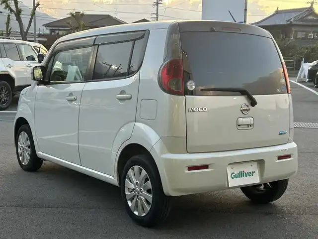 日産 モコ X 愛媛県 2014(平26)年 4.2万km スノーパールホワイト 純正7型ナビ【MM314D-A】/CD/DVD/Bluetooth/ワンセグTV/バックカメラ/ビルトインETC/プッシュスタート/電動格納ミラー/フロアマット/ドアバイザー/アイドリングストップ