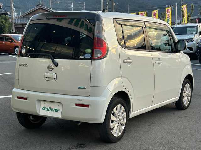 日産 モコ X 愛媛県 2014(平26)年 4.2万km スノーパールホワイト 純正7型ナビ【MM314D-A】/CD/DVD/Bluetooth/ワンセグTV/バックカメラ/ビルトインETC/プッシュスタート/電動格納ミラー/フロアマット/ドアバイザー/アイドリングストップ