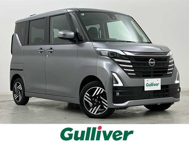 日産 ルークス HWS X プロパイロットED 宮城県 2023(令5)年 6.6万km チタニウムグレーメタリック 禁煙車/プロパイロット/エマージェンシーブレーキ/車線逸脱警報/車線逸脱防止支援システム/先行車発進お知らせ/速度標識表示/道路標識表示/ソナー/インテリジェントルームミラー/純正7インチナビ/（BT.SD.AM.FM.CD.USB）/アラウンドビューモニター/フルセグテレビ/ビルトインETC/両側パワースライドドア/ハンズフリースライドドア/電動パーキングブレーキ/AUTOHOLD/前席シートヒーター/ステアリングヒーター/革巻きステアリング/ステアリングスイッチ/プッシュスタート/スマートキー（2本）/ロールサンシェード/シートバックテーブル/純正フロアマット/LEDヘッドライト/LEDフォグランプ/純正14インチアルミホイール/横滑り防止機能/アイドリングストップ