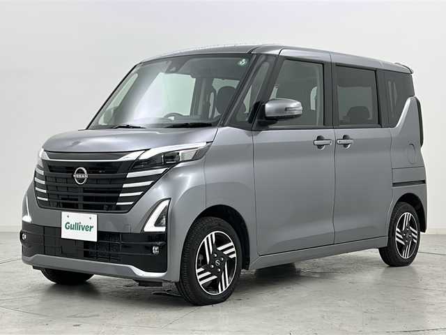 日産 ルークス HWS X プロパイロットED 宮城県 2023(令5)年 6.6万km チタニウムグレーメタリック 禁煙車/プロパイロット/エマージェンシーブレーキ/車線逸脱警報/車線逸脱防止支援システム/先行車発進お知らせ/速度標識表示/道路標識表示/ソナー/インテリジェントルームミラー/純正7インチナビ/（BT.SD.AM.FM.CD.USB）/アラウンドビューモニター/フルセグテレビ/ビルトインETC/両側パワースライドドア/ハンズフリースライドドア/電動パーキングブレーキ/AUTOHOLD/前席シートヒーター/ステアリングヒーター/革巻きステアリング/ステアリングスイッチ/プッシュスタート/スマートキー（2本）/ロールサンシェード/シートバックテーブル/純正フロアマット/LEDヘッドライト/LEDフォグランプ/純正14インチアルミホイール/横滑り防止機能/アイドリングストップ