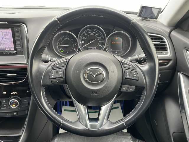 マツダ アテンザ セダン XD Lパッケージ 山形県 2014(平26)年 6.9万km ブルーリフレックスマイカ 禁煙車/スマートブレーキサポート/レーダークルーズコントロール/ブラインドスポットモニター/BOSEサウンド/レザーシート/パワーシート/シートヒーター/純正ナビ(CD.DVD.BT.SD.USB.AUX)/バックカメラ/フルセグ/ドライブレコーダー/パドルシフト/キセノンライト/マツダスピードオルガンペダル/プッシュスタート/スマートキー