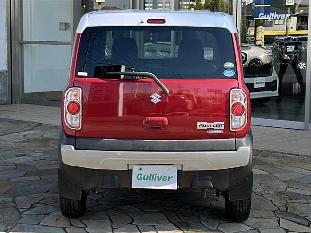 スズキ ハスラー J ブラックインテリアパッケージ 静岡県 2019(令1)年 5.6万km フェニックスレッドパール/ホワイト2トーンルーフ 社外ナビ（AM FM Bluetooth USB iPod SD）/ヒーテッドドアミラー/ハーフレザーシート/D＋N席シートヒーター/デュアルカメラブレーキサポート/純正アルミホイール/純正フロアマット/プッシュスタート/スマートキー/ステアリングリモコン/アイドリングストップ/キノセンヘッドライト/パワーステアリング/パワーウィンドウ