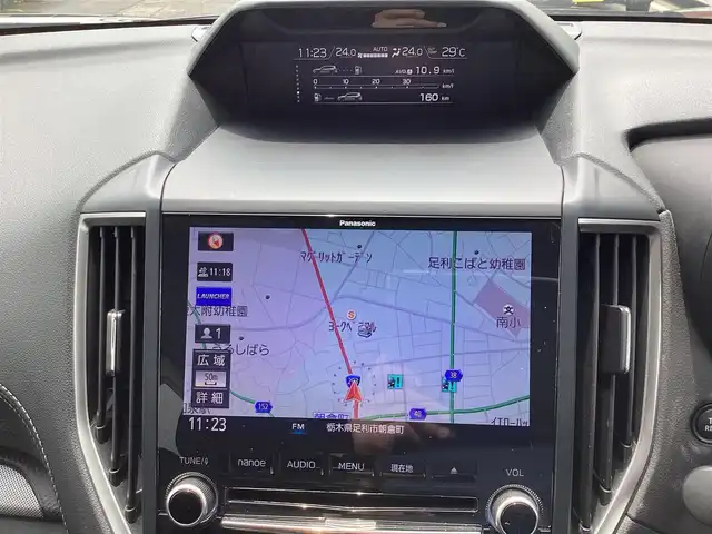 スバル フォレスター ハイブリッド アドバンス 栃木県 2019(令1)年 6.5万km ダークブルーパール  ワンオーナー/ SDメモリナビ/ フルセグテレビ/ バックカメラ、左サイドカメラ/ アイサイト/ BSM/ クルーズコントロール/ 全席シートヒーター/ 前席パワーシート（D席シートメモリー付き）/ ドアバイザー/ プッシュスタート/ ETC/ LEDヘッドライト/ LEDフォグライト/ 純正フロアマット/ ルーフレール