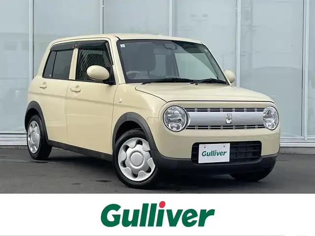 スズキ ラパン G 神奈川県 2021(令3)年 2.5万km シフォンアイボリーM ・社外ＳＤナビ　/・バックカメラ　/・フルセグＴＶ/・Ｂｌｕｅｔｏｏｔｈ　/・ＤＶＤ　ＣＤ　/・シートヒーター（運転席）/・スズキセーフティーサポート　/・コーナーセンサー前後　/・スマートキー　/・プッシュスタート　/・ＵＶカットガラス