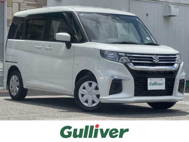 スズキ ソリオ G 徳島県 2023(令5)年 0.5万km ピュアホワイトP ワンオーナー/純正ナビ【CN-RZ876】/片側パワースライドドア/純正フロアマット/衝突被害軽減システム/レーンキープアシスト/オートマチックハイビーム/横滑り防止装置/盗難防止装置/後ろコーナーセンサー/ETC/バックカメラ/スマートキー/プッシュスタート