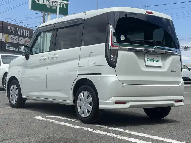 スズキ ソリオ G 徳島県 2023(令5)年 0.5万km ピュアホワイトP ワンオーナー/純正ナビ【CN-RZ876】/片側パワースライドドア/純正フロアマット/衝突被害軽減システム/レーンキープアシスト/オートマチックハイビーム/横滑り防止装置/盗難防止装置/後ろコーナーセンサー/ETC/バックカメラ/スマートキー/プッシュスタート