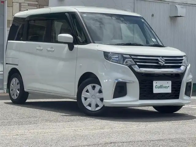 スズキ ソリオ G 徳島県 2023(令5)年 0.5万km ピュアホワイトP ワンオーナー/純正ナビ【CN-RZ876】/片側パワースライドドア/純正フロアマット/衝突被害軽減システム/レーンキープアシスト/オートマチックハイビーム/横滑り防止装置/盗難防止装置/後ろコーナーセンサー/ETC/バックカメラ/スマートキー/プッシュスタート