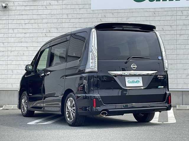 日産 セレナ ライダー BラインS HVAセーフ 山形県 2014(平26)年 8.3万km ダイヤモンドブラック 禁煙車/エマージェンシーブレーキ/純正ナビ/フルセグ/アラウンドビューモニター/クルーズコントロール/両側パワースライド/アイドリングストップ/GPSレーダー/ビルトインETC/プッシュスタート/スマートキー/LEDヘッドランプ/フォグランプ/レザーシートカバー