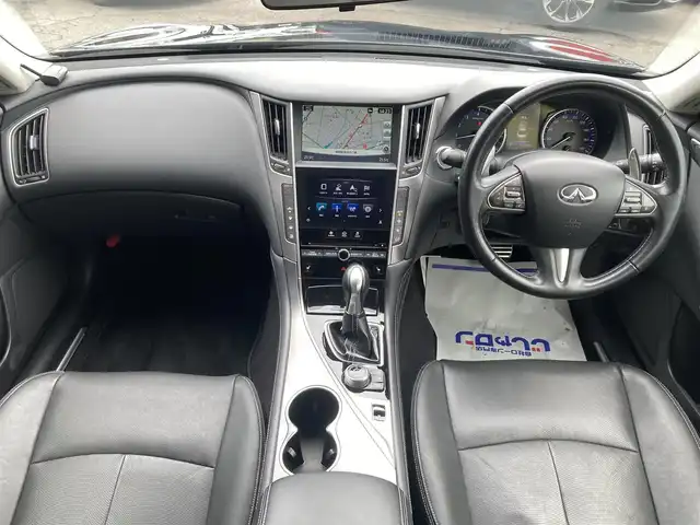 日産 スカイライン 200GT－t タイプSP 静岡県 2014(平26)年 12.3万km ガーネットブラック (株)IDOMが運営する【じしゃロン焼津店】の自社ローン専用車両になります。こちらは現金またはオートローンご利用時の価格です。自社ローンご希望の方は別途その旨お申付け下さい/【じしゃロン個店占有の為　落札禁止】/純正ニッサンコネクトナビ/FM/AM/CD/TV/Bluetooth/Jes TVコントロールSV/アラウンドビューモニター/ETC/コーナーセンサー/クルーズコントロール/本革シート/前席シートヒーター/前席パワーシート/ターボ/LEDヘッドライト/オートライト/プッシュスタート/スマートキー/取説/保証書/記録簿