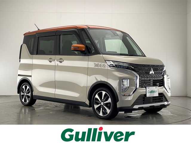 三菱 ｅＫクロススペース T 宮崎県 2020(令2)年 4.6万km ベージュⅡ 衝突被害軽減ブレーキ/車線逸脱警報/先行車発進お知らせ/速度標識表示/道路標識表示/ふらつき警報/オートマチックハイビーム/コーナーセンサー/純正オーディオ/FM/AM/CD/AUX/片側パワースライドドア/ハンズフリーオートスライドドア/パドルシフト/シートヒーター/ダウンヒルアシストコントロール/アイドリングストップ/純正15インチAW/スマートキー/保証書/取扱説明書