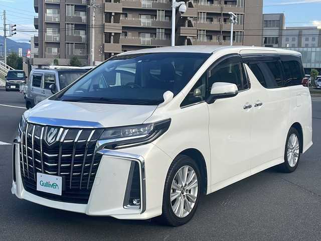 トヨタ アルファード S Aパッケージ 長野県 2018(平30)年 1.4万km ラグジュアリーホワイトパールクリスタルシャインガラスフレーク 純正９インチナビ/Bluetooth Audio/フルセグテレビ/バックカメラ/純正１８インチアルミホイール/クルーズコントロール（追従可能）/レーンディパーチャーアラート/オートマチックハイビーム/両側電動スライドドア/プリクラッシュセーフティ/ドライブレコーダー/ビルドインＥＴＣ/バックカメラ/ＬＥＤヘッドライト/純正フロアマット/プッシュスタート/オートライト/ドアバイザー/スマートキー/横滑り防止機能/盗難防止機能