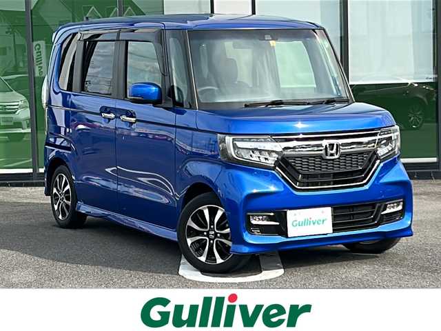 ホンダ Ｎ ＢＯＸ カスタム G EX ホンダセンシング 岐阜県 2020(令2)年 2.9万km ブリリアントスポーティブルーメタリック2トーン 登録時走行距離：28942km/純正８インチナビ（VXU-207NBi）/バックカメラ/フルセグテレビ・Bluetooth・CD・DVD・iPod/片側パワースライドドア/レーンキープアシスト/レーダークルーズコントロール/コーナーセンサー/オートライト/純正14インチアルミホイール/純正フロアマット/禁煙車/プッシュスタート/スマートキー/スペアキー/ドアバイザー/LEDヘッドライト/フォグランプ/ABS/横滑り防止装置/盗難防止装置/エアバッグ運転席・助手席/衝突被害軽減システム（ホンダセンシング）
