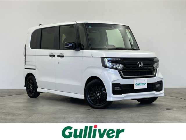 ホンダ Ｎ ＢＯＸ カスタム L スタイル+ブラック 群馬県 2023(令5)年 2.5万km プラチナホワイトパール 8型ナビ　バックカメラ　衝突被害軽減ブレーキ　前席シートヒーター　両側電動スライドドア　ビルトインETC フルセグTV アダプティブクルーズコントロール　レーンキープアシスト　スマートキー　禁煙車