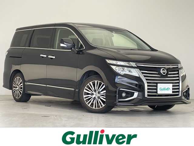 日産 エルグランド 250ハイウェイスターS 愛知県 2018(平30)年 4.4万km ファントムブラック 8型ナビ/フルセグ/バックカメラ/両側パワースライドドア/フリップダウンモニター/リアオートエアコン/ステアリングスイッチ/スマートキー/プッシュスタート
