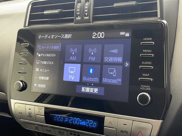 トヨタ ランドクルーザー プラド TX Lパッケージ ブラックED 沖縄県 2021(令3)年 4.7万km ホワイトパールクリスタルシャイン 純正９インチナビ/（フルセグTV　Bluetooth　FM　AM）/サンルーフ/全方位カメラ/黒革パワーシート/エアーシート/シートヒーター/前後コーナーセンサー/前方ドライブレコーダー（ND-DVR30）/ＬＥＤヘッドライト/純正１８インチアルミホイール/ルーフレール/JAOSフロントスキッドバー/リフトアップ/オーバーフェンダー