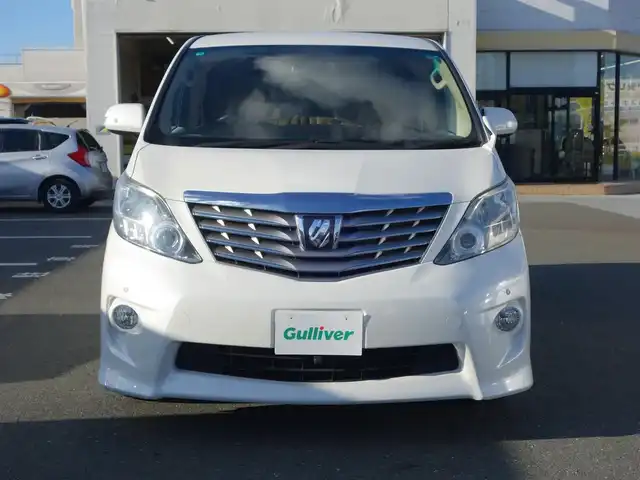 トヨタ アルファード 240S リミテッド 静岡県 2010(平22)年 8.2万km ホワイトパールクリスタルシャイン ワンオーナー／禁煙車/車検R9年3月23日/純正16.2インチワイドフリップダウンモニター/純正ディーラー7インチHDDナビ/　CD/DVD/SD/BT/BT/AUX/フルセグTV/バックカメラ/ビルトインETC/両側パワースライドドア/リアオートエアコン/クリアランスソナー／バックソナー/スマートキー／プッシュスタート/HIDヘッドライト／オートライト/純正フロアマット/純正ドアバイザー/保証書
