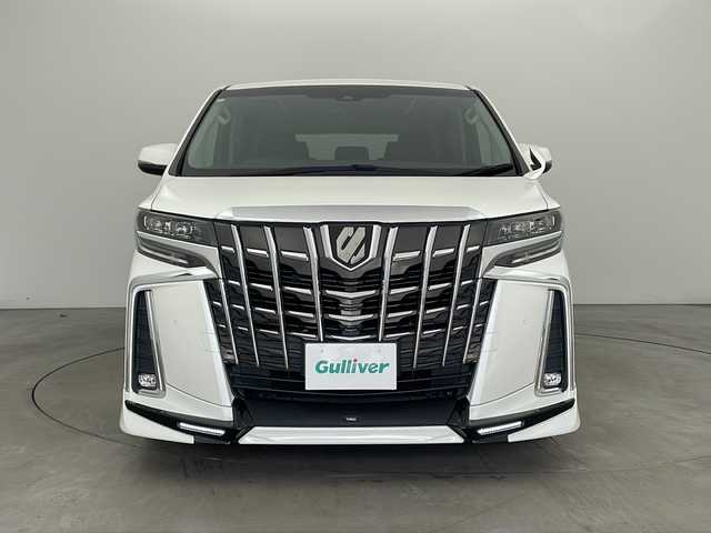 トヨタ アルファード S Aパッケージ 兵庫県 2018(平30)年 3.9万km ホワイトパールクリスタルシャイン ・純正SDナビ（NSZT-Y68T）/・AM/FM/CD/DVD/・Bluetooth接続/・フルセグTV/・バックカメラ/・ビルトインETC/・両側パワースライドドア/・電子パーキングブレーキ/・オートホールド/・トヨタセーフティセンス/・プリクラッシュセーフティ/・レーンキープアシスト/・クリアランスソナー/・ロードサインアシスト/・レーダークルーズコントロール/・オートマチックハイビーム/・横滑り防止装置/・前方ドライブレコーダー/・TRDエアロ（フロント、サイド、リア）/・オットマン/・LEDヘッドランプ/・オートライト/・フォグランプ/・純正フロアマット/・純正アルミホイール