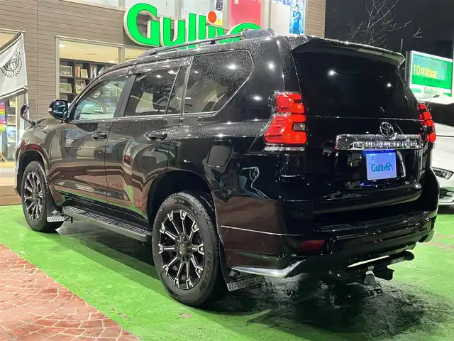 トヨタ ランドクルーザー プラド TX Lパッケージ 神奈川県 2018(平30)年 9.1万km ブラック ワンオーナー/新車保証書/取扱説明書/セーフティセンス/・プリクラッシュセーフティシステム/・レーンディパーチャーアラート/・オートマチックハイビーム/・レーダークルーズコントロール/モデリスタエアロ/ルーフレール付き/純正ナビ・フルセグTV/CD・DVDビデオ・Bluetooth/HDMI/バックカメラ/サンルーフ/レザーシート/前席快適温熱シート/パワーシート/3列目電動格納シート/ビルトインETC2.0/LEDヘッドライト/社外20インチアルミホイール