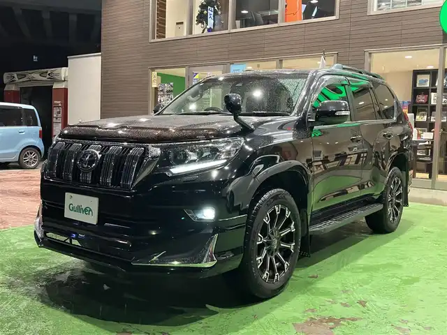 トヨタ ランドクルーザー プラド TX Lパッケージ 神奈川県 2018(平30)年 9.1万km ブラック ワンオーナー/新車保証書/取扱説明書/セーフティセンス/・プリクラッシュセーフティシステム/・レーンディパーチャーアラート/・オートマチックハイビーム/・レーダークルーズコントロール/モデリスタエアロ/ルーフレール付き/純正ナビ・フルセグTV/CD・DVDビデオ・Bluetooth/HDMI/バックカメラ/サンルーフ/レザーシート/前席快適温熱シート/パワーシート/3列目電動格納シート/ビルトインETC2.0/LEDヘッドライト/社外20インチアルミホイール