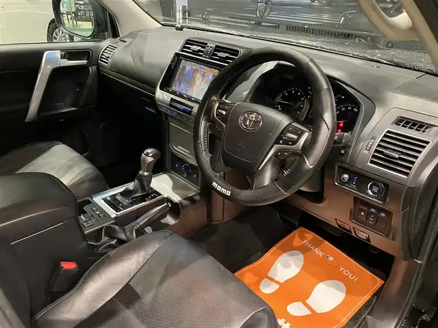 トヨタ ランドクルーザー プラド TX Lパッケージ 神奈川県 2018(平30)年 9.1万km ブラック ワンオーナー/新車保証書/取扱説明書/セーフティセンス/・プリクラッシュセーフティシステム/・レーンディパーチャーアラート/・オートマチックハイビーム/・レーダークルーズコントロール/モデリスタエアロ/ルーフレール付き/純正ナビ・フルセグTV/CD・DVDビデオ・Bluetooth/HDMI/バックカメラ/サンルーフ/レザーシート/前席快適温熱シート/パワーシート/3列目電動格納シート/ビルトインETC2.0/LEDヘッドライト/社外20インチアルミホイール