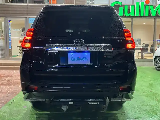 トヨタ ランドクルーザー プラド TX Lパッケージ 神奈川県 2018(平30)年 9.1万km ブラック ワンオーナー/新車保証書/取扱説明書/セーフティセンス/・プリクラッシュセーフティシステム/・レーンディパーチャーアラート/・オートマチックハイビーム/・レーダークルーズコントロール/モデリスタエアロ/ルーフレール付き/純正ナビ・フルセグTV/CD・DVDビデオ・Bluetooth/HDMI/バックカメラ/サンルーフ/レザーシート/前席快適温熱シート/パワーシート/3列目電動格納シート/ビルトインETC2.0/LEDヘッドライト/社外20インチアルミホイール