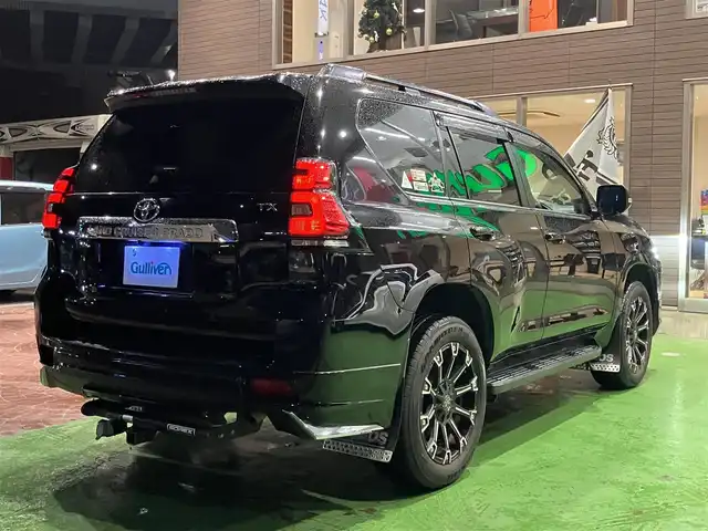 トヨタ ランドクルーザー プラド TX Lパッケージ 神奈川県 2018(平30)年 9.1万km ブラック ワンオーナー/新車保証書/取扱説明書/セーフティセンス/・プリクラッシュセーフティシステム/・レーンディパーチャーアラート/・オートマチックハイビーム/・レーダークルーズコントロール/モデリスタエアロ/ルーフレール付き/純正ナビ・フルセグTV/CD・DVDビデオ・Bluetooth/HDMI/バックカメラ/サンルーフ/レザーシート/前席快適温熱シート/パワーシート/3列目電動格納シート/ビルトインETC2.0/LEDヘッドライト/社外20インチアルミホイール