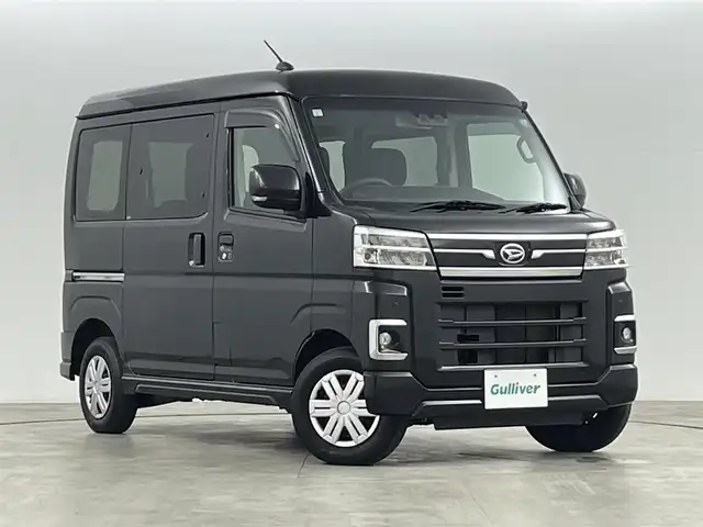 ダイハツ アトレー バン RS 福島県 2022(令4)年 3.4万km ブラックマイカメタリック スマートアシスト/・衝突軽減システム/・誤発進抑制/・先行車発進知らせ/・路側逸脱警報/・ふらつき警報/・アダプティブクルーズコントロール/・標識認識/社外メモリナビ/・フルセグＴＶ　/・バックカメラ/・ＣＤ／ＤＶＤ/SD/・AM/FM/・Ｂｌｕｅｔｏｏｔｈ/・ＥＴＣ/・ステアリングスイッチ/両側電動スライドドア　/純正エアロ（フロント・サイド・リア）/純正フロアマット/純正ドアバイザー/ウィンカーミラー/電格ミラー/オーバーヘッドコンソール/ＬＥＤヘッドライト/フォグランプ/オートライト/オートマチックハイビーム/スマートキー　/プッシュスタート　/アイドリングストップ/クリアランスソナー/　