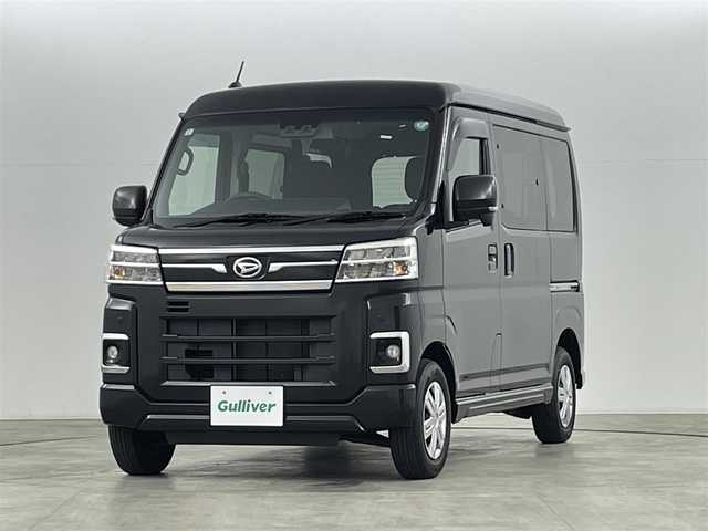 ダイハツ アトレー バン RS 福島県 2022(令4)年 3.4万km ブラックマイカメタリック スマートアシスト/・衝突軽減システム/・誤発進抑制/・先行車発進知らせ/・路側逸脱警報/・ふらつき警報/・アダプティブクルーズコントロール/・標識認識/社外メモリナビ/・フルセグＴＶ　/・バックカメラ/・ＣＤ／ＤＶＤ/SD/・AM/FM/・Ｂｌｕｅｔｏｏｔｈ/・ＥＴＣ/・ステアリングスイッチ/両側電動スライドドア　/純正エアロ（フロント・サイド・リア）/純正フロアマット/純正ドアバイザー/ウィンカーミラー/電格ミラー/オーバーヘッドコンソール/ＬＥＤヘッドライト/フォグランプ/オートライト/オートマチックハイビーム/スマートキー　/プッシュスタート　/アイドリングストップ/クリアランスソナー/　
