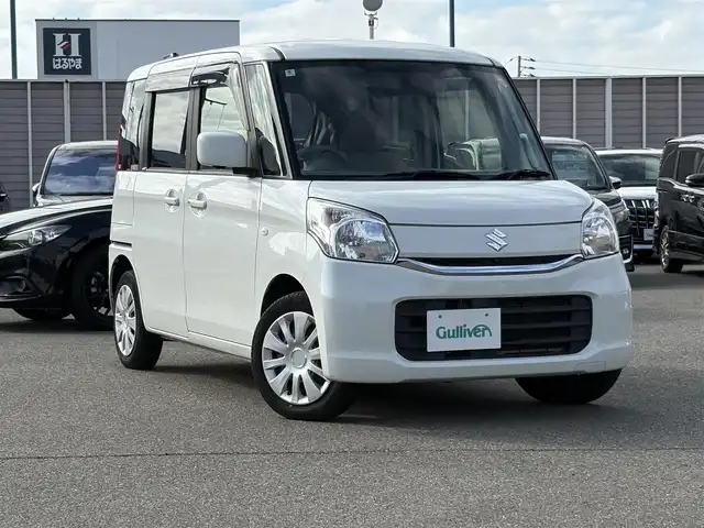 スズキ スペーシア X 山口県 2016(平28)年 6.3万km クリスタルホワイトP 純正ナビ/CD/BT/FM/AM/USB/iPod/AppleCarPlay/フルセグTV/両側パワースライドドア/バックカメラ/全周囲カメラ/純正フロアマット/電動格納ミラー