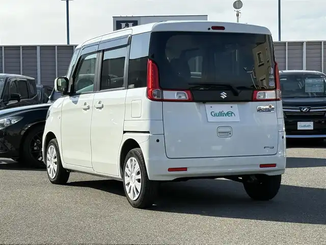 スズキ スペーシア X 山口県 2016(平28)年 6.3万km クリスタルホワイトP 純正ナビ/CD/BT/FM/AM/USB/iPod/AppleCarPlay/フルセグTV/両側パワースライドドア/バックカメラ/全周囲カメラ/純正フロアマット/電動格納ミラー
