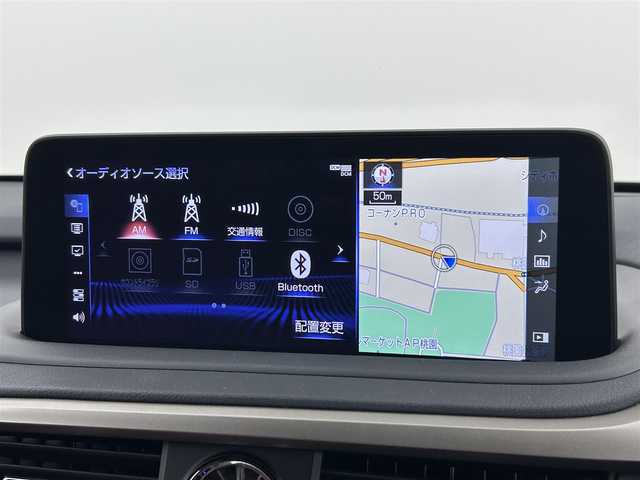 レクサス ＲＸ 450h Fスポーツ 福岡県 2020(令2)年 3.8万km ホワイトノーヴァガラスフレーク ＴＲＤエアロ／マフラー　/サンルーフ　/純正ナビ　/全方位カメラ　/前方ドラレコ　/ＥＴＣ２．０　/ＡＣＣ　/コーナーセンサー　/衝突軽減　/レーンキープ　/ＢＳＭ　/ＰＫＳＢ　/パドルシフト　/ＨＵＤ　/シートベンチレーション