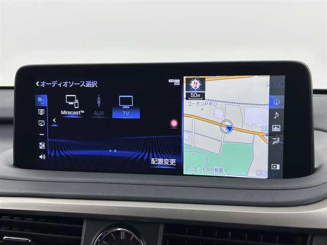 レクサス ＲＸ 450h Fスポーツ 福岡県 2020(令2)年 3.8万km ホワイトノーヴァガラスフレーク ＴＲＤエアロ／マフラー　/サンルーフ　/純正ナビ　/全方位カメラ　/前方ドラレコ　/ＥＴＣ２．０　/ＡＣＣ　/コーナーセンサー　/衝突軽減　/レーンキープ　/ＢＳＭ　/ＰＫＳＢ　/パドルシフト　/ＨＵＤ　/シートベンチレーション