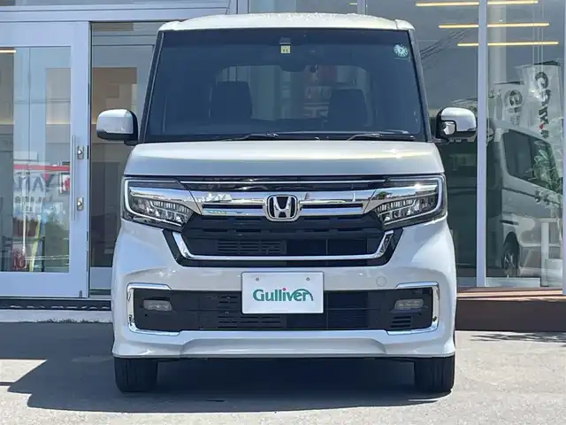ホンダ Ｎ ＢＯＸ カスタム L 道央・札幌 2022(令4)年 1.4万km プレミアムサンライトホワイトパール ・４WD/・ワンオーナー/・ホンダセンシング/・両側パワースライドドア/・社外ナビ/　CD＆DVD＆BT＆TV/・バックカメラ/・コーナーセンサー/・レーンキープアシスト/・レーダークルーズコントロール/・純正エンジンスターター/・前後ドライブレコーダー/・オートエアコン/・オートライト/・ミラーヒーター/・シートヒーター/・電動格納ミラー/・プッシュスタート/・スマートキー/・ステアリングスイッチ/・純正フロアマット/・ウィンカーミラー/・フォグライト