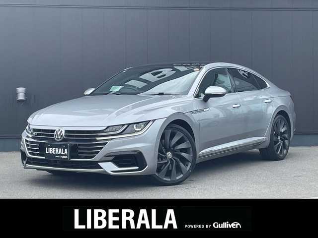 フォルクスワーゲン アルテオン TSI 4モーション Rラインアドバンス 長野県 2019(令1)年 3.4万km シルバー サンルーフ/黒革シート/ＤＹＮＡＵＤＩＯサウンド　/ＤｉｓｃｏｖｅｒＰｒｏナビ　/３６０°ビューカメラ　/ＴＶ　/ＨＵＤ　/ＡＣＣ　/衝突軽減B/パワーシート/シートヒーター　/パワーバックドア　/ＥＴＣ　/ＣａｒＰｌａｙ対応