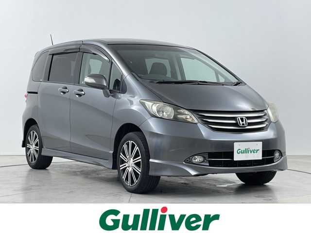 ホンダ フリード Gエアロ ジャストセレクション 道央・札幌 2009(平21)年 5.5万km ポリッシュドメタルメタリック ・4WD/・コンフォートビューパッケージ/・社外HDDナビ/・CD/DVD/MP3/・フルセグTV/バックカメラ/・片側パワースライドドア/・両側イージークローザー/・盗難防止装置/・オートライト/HIDライト/・リコモンキー/・スペアキー1本/・ウォークスルー/・ETC