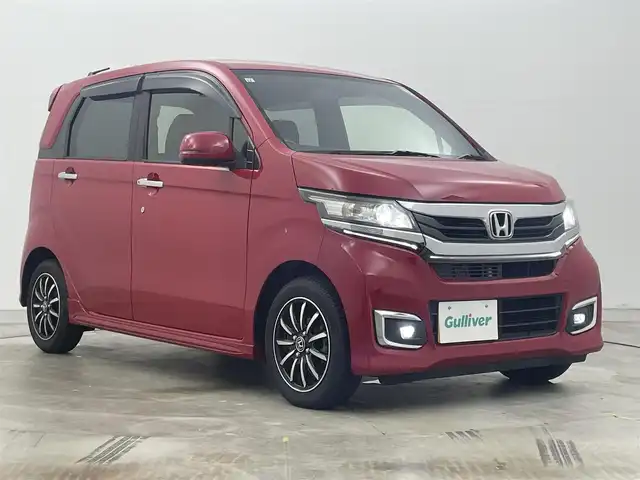ホンダ Ｎ ＷＧＮ カスタム G 岡山県 2017(平29)年 4.5万km ミラノレッド メモリナビ/型番:NR-MZ033/バックカメラ/ビルトインＥＴＣ/ステアリングスイッチ/アイドリングストップ/純正14インチアルミホイール/オートエアコン/純正フロアマット/キセノンヘッドライト/オートライト/フォグランプ/新車保証書