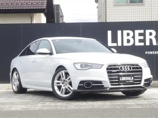 アウディ Ａ６ 2．0 TFSI クワトロSライン 岩手県 2017(平29)年 2万km グレイシアホワイトメタリック アシスタンスパッケージ/Audiブレーキガード/サイドアシスト /レーンアシスト/アダプティブクルーズ/純正ナビ/フルセグTV/全方位カメラ/パーキングエイド /パークアシスト/BOSEサウンド/ETC2.0/前後ドラレコ/黒革シート/シートヒーター/パワーシート