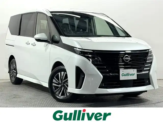 日産 セレナ e－パワー ハイウェイスター V 大阪府 2025(令7)年 0.1千km プリズムホワイト 登録済未使用車 ProPILOT 純正12.3incナビTV 360カメラ デジタルインナーミラー ハーフレザー レーダークルコン 衝突軽減ブレーキ レーンアシスト ブラインドSM 踏み間違い防止装置 クリアランスソナー 置き型充電