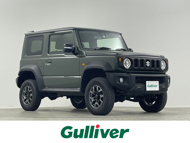 スズキ ジムニー シエラ JC 埼玉県 2023(令5)年 2.2万km ジャングルグリーン 8インチナビ Bluetooth バックカメラ シートヒーター クルーズコントロール 衝突軽減システム オートハイビーム ダウンヒルアシストコントロール 純正LEDヘッドライト ETC スマートキー