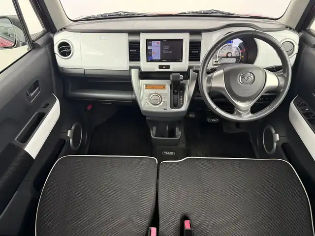 マツダ フレア クロスオーバー XT 道央・札幌 2014(平26)年 4.9万km フェニックスレッドパール/ブラック ナビ/フルセグTV/DVD/CD/AM/FM/USB/デュアルカメラブレーキサポート/横滑り防止装置/シートヒーター/純正フロアマット/純正18インチアルミホイール/オートライト/ETC/スマートキー/スペアキー