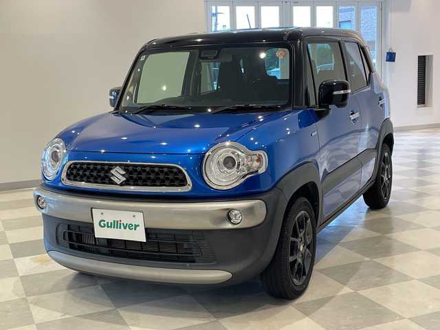 スズキ クロスビー 福井県 2018(平30)年 3.8万km スピーディーブルーメタリック/ブラック2トーンルーフ ワンオーナー/クルーズコントロール/デュアルセンサーブレーキサポート/レーンキープアシスト/コーナーセンサー/盗難防止装置/オートライト/シートヒーター/純正16インチアルミホイール/パドルシフト/LEDヘッドライト/フォグランプ/プッシュスタート/スマートキー