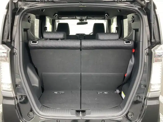 ホンダ Ｎ ＢＯＸ スラッシュ X ターボパッケージ 静岡県 2015(平27)年 8.2万km スマートブラック あんしんパッケージ/純正7インチナビ(VRM-155VFi)/　AM FM CD DVD Bluetooth MusicRack/前後方ドライブレコーダー/クルーズコントロール/シートヒーター(前席)/ステアリングヒーター/HIDオートヘッドランプ/サウンドマッピングシステム/ワイヤレス充電/パドルシフト/スマートキー2本/ターボ/社外14インチアルミホイール/ETC/バックモニター/フルセグTV