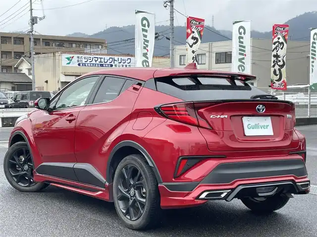 トヨタ Ｃ－ＨＲ G モード ネロセーフティプラスⅡ 広島県 2021(令3)年 4.7万km エモーショナルレッドⅡ ワンオーナー/純正オーディオ/（BT/MIRA CAST）/モデリスタエアロ/全方位カメラ/衝突軽減ブレーキ装置/レーダークルーズコントロール/ハーフレザーシート /車線逸脱警報/革巻きハンドル/オートハイビーム/LEDヘッドライト