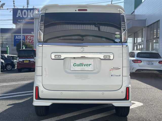 スズキ スペーシア カスタム HYBRID XS ターボ 新潟県 2020(令2)年 6.7万km ピュアホワイトP ワンオーナー/純正8インチメモリナビ（CN-RZ865）/・Bluetoothオーディオ/・CD/DVD/・フルセグTV/・AM/FM/全方位カメラ/クルーズコントロール（追従走行付き）/両側パワースライドドア/前席シートヒーター/前方ドライブレコーダー/純正15インチAW/純正フロアマット/電動格納ミラー/プッシュスタート/ETC/保証書/取扱説明書/スペアキー