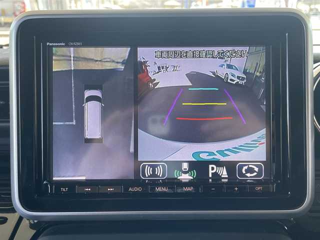 スズキ スペーシア カスタム HYBRID XS ターボ 新潟県 2020(令2)年 6.7万km ピュアホワイトP ワンオーナー/純正8インチメモリナビ（CN-RZ865）/・Bluetoothオーディオ/・CD/DVD/・フルセグTV/・AM/FM/全方位カメラ/クルーズコントロール（追従走行付き）/両側パワースライドドア/前席シートヒーター/前方ドライブレコーダー/純正15インチAW/純正フロアマット/電動格納ミラー/プッシュスタート/ETC/保証書/取扱説明書/スペアキー