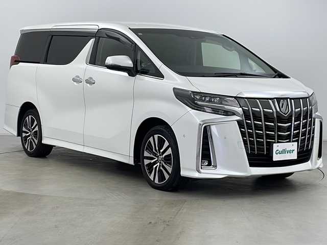 トヨタ アルファード SC 道央・札幌 2020(令2)年 6.1万km ホワイトパールクリスタルシャイン 登録時走行距離61010km/4WD/ワンオーナー/純正ナビ（Bluetooth、CD/DVD、フルセグTV ）/純正フリップダウンモニター/全方位カメラ/ETC2.0/前方ドライブレコーダー/両側パワースライドドア/パワーバックドア/前席パワーシート/前席シートヒーター/前席エアシート/合皮シート/パーキングアシスト/ステアリングヒーター/アイドリングストップ/横滑り防止装置/衝突被害軽減システム/前後コーナーセンサー/純正18インチAW/LEDライト/フォグランプ/オートマチックハイビーム/オートライト/純正フロアマット/スマートキー/スペアキー