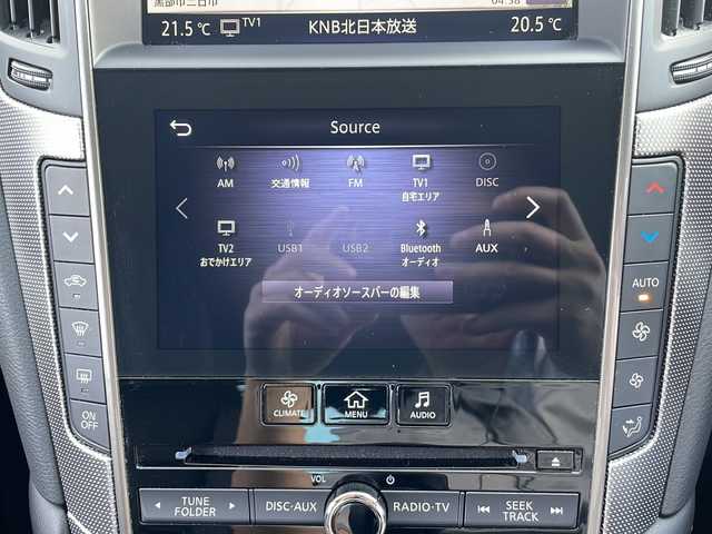日産 スカイライン 400R 富山県 2022(令4)年 2.9万km ブリリアントホワイトパール プレミアムサウンド　BOSE/純正ナビ/インテリジェントエマージェンシーブレーキ/クルーズコントロール追従機能有/両側電動シート/プッシュスタート/ＬＥＤヘッドランプＡＦＳ付/ＥＴＣ２．０　/純正フロアマット